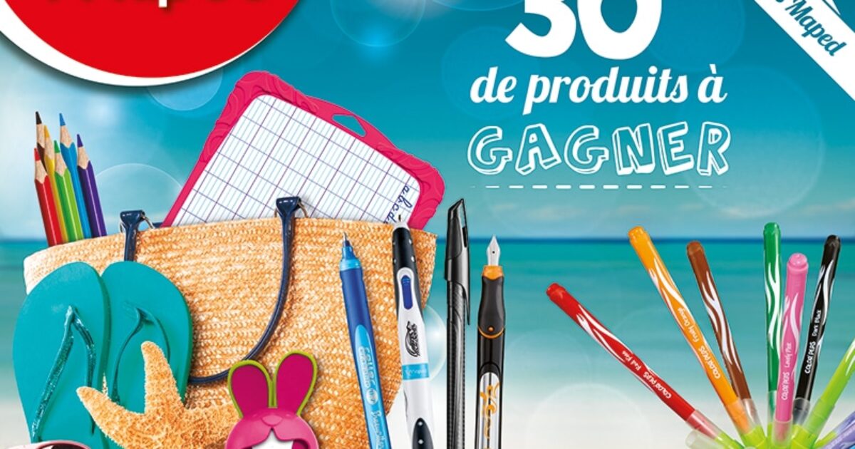 Concours Maped : un kit de vacances à gagner pour l’été