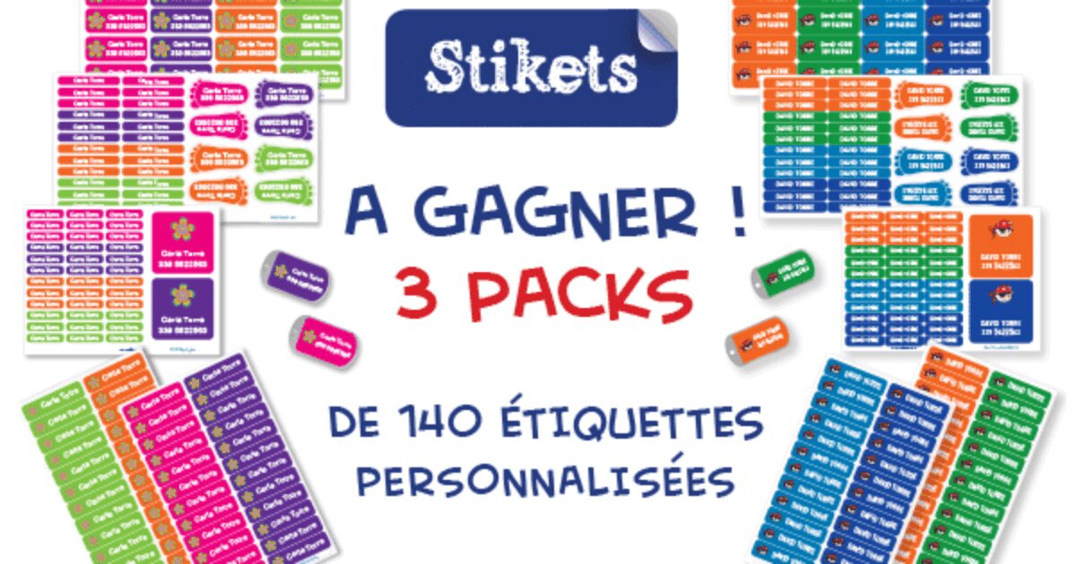 Étiqueter les affaires des enfants avec Stikets (+ concours)