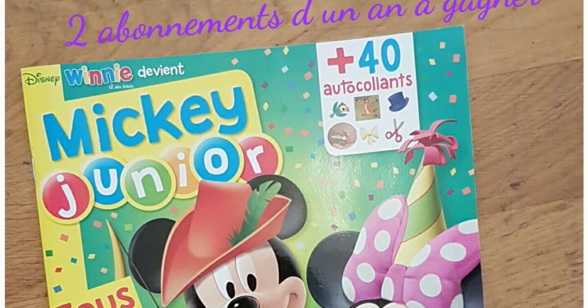 Mickey Junior Magazine : gagnez votre abonnement d’un an