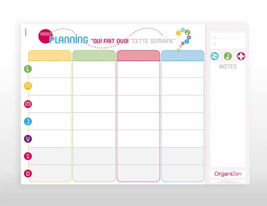 Organisation à la maison : imprimer utile, écologique et économique.